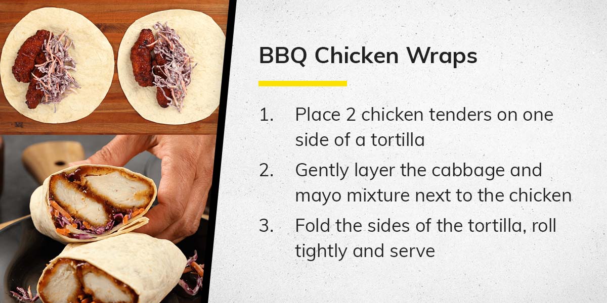 BBQ Chicken Wraps