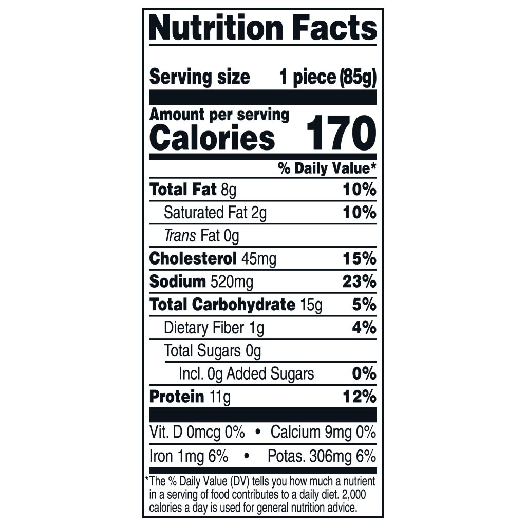 Soules Kitchen Chicken Patties packaging