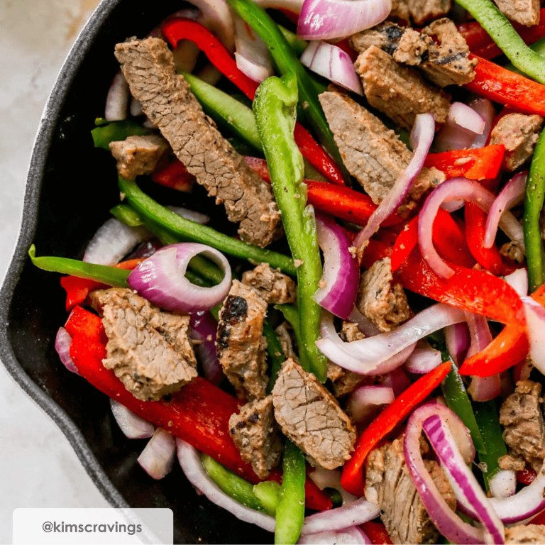 Beef Fajitas and Vegetables