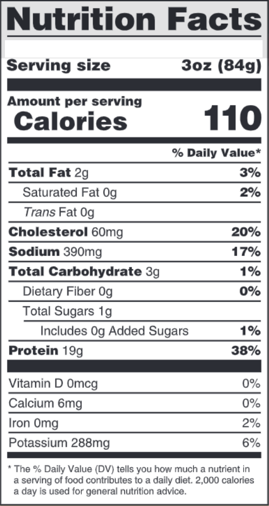 John Soules Foods chicken fajita meat nutrition facts